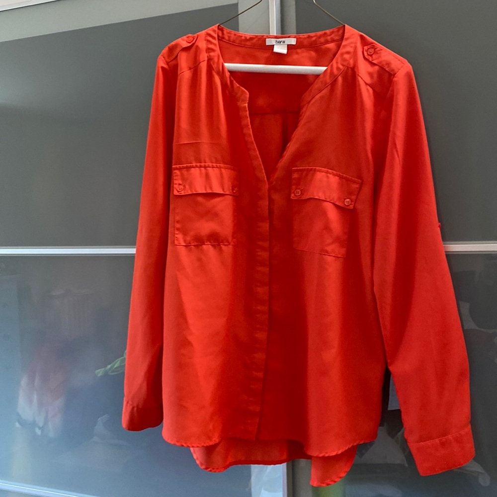 Orange camp shirt